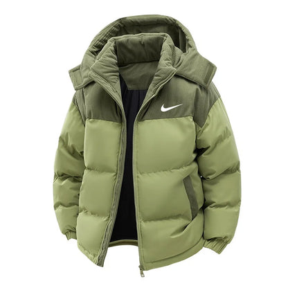 Men’s Winter Warm Jacket with Removable Hood